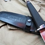 Boot knife sheath large detail