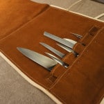 Chefs knife bag natural with knives
