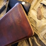 leather tablet sleeve closeup