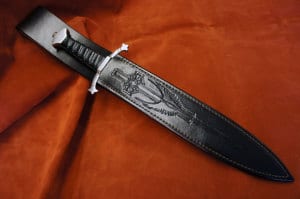 Medieval Dagger Sheath front